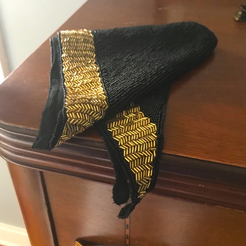 Vintage Beaded Kerchief Scarf
